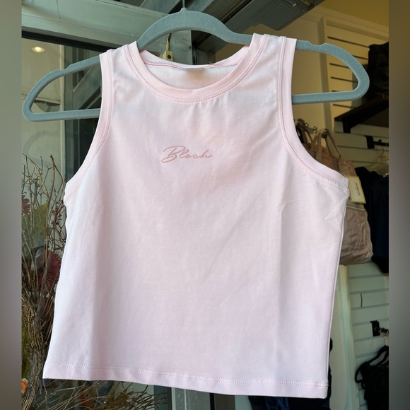 Bloch Tonal Print Crop Top - Prima Pink: NO LONGER AVAILABLE - Picture 1 of 3